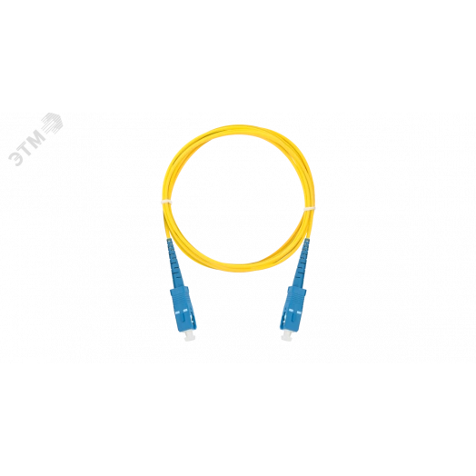 Шнур оптический соединительный SM 9/125 OS2 SC/UPC-SC/UPC одинарный LSZH 2мм желтый 1м