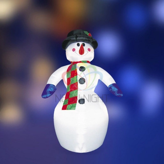 Фигура уличная 3D надувная Снеговик 6м компрессор 160Вт с адаптером 12х44