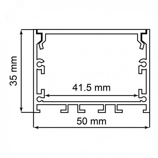 Профиль накладной Линии света алюминиевый 2м серебро матовый экран 2 заглушки 4 крепежа для светодиодных лент Feron