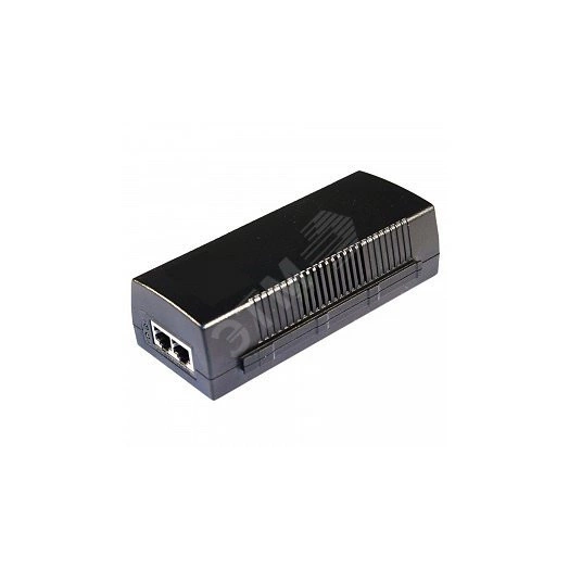 PoE-инжектор. Поддержка стандарта IEEE 802.3 af/at. Мощность PoE - до 30W. Gigabit Ethernet вх. RJ45, вых. RJ45.