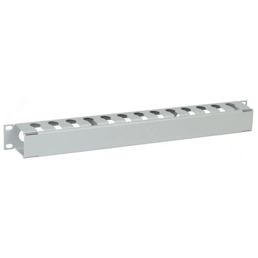 Органайзер кабельныйс крышкой 19дюйм 1U серый