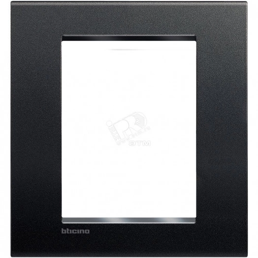 LivingLight Рамка прямоугольная 3+3 модуля Антрацит