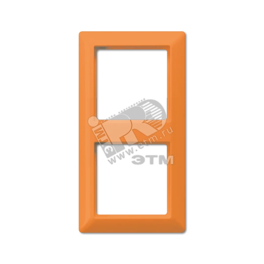 Рамка2-я для горизонтальной/вертикальной установки  Серия- AS550  Материал- термопласт  Цвет- оранжевый