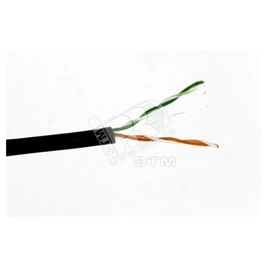 Витая пара UTP 2 пары AWG 24 категория 5е внешняя Cu Premium