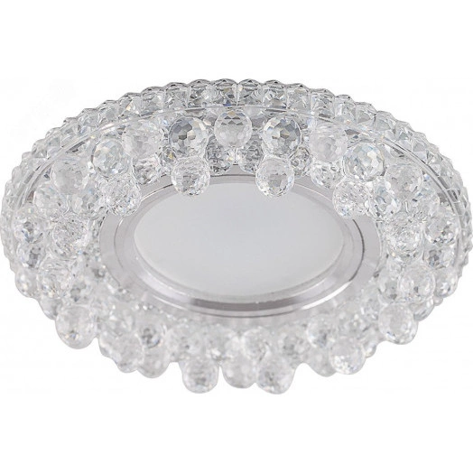 Светильник ИВО-50w G5.3 со светодиодной подсветкой 4000К прозрачный