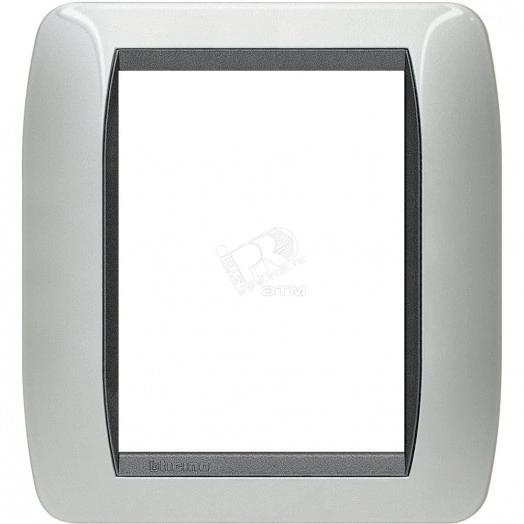 Накладка 3+3 модуля Светлый Алюминий