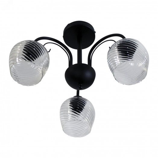 Светильник Берта 131 черн.муар (Плафон 8270) НСБ 01-3х60-158 Е27 ИУ