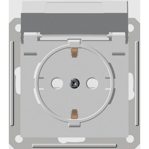 Розетка 1-м СП W59 Aqua 16А IP44 с заземл. защ. шторки в сборе бел. SchE RS16-152B-18