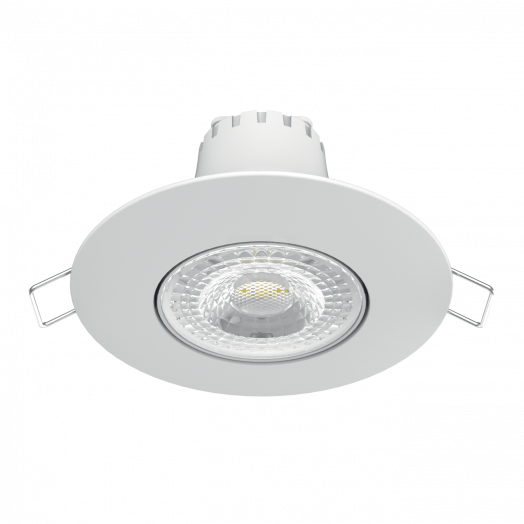 Светильник светодиодный встраиваемый ДВО-6 Вт 500 Лм 2700K круг белый 90х90х56 монтажный d65 мм LED Gauss
