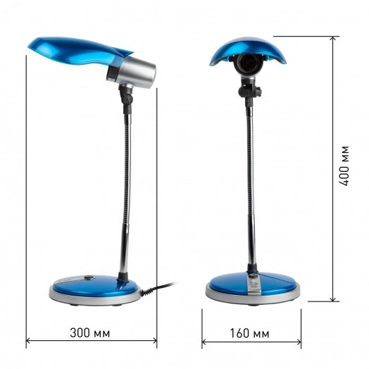 NE-301-E27-15W-BU Светильники настольные ЭРА наст.светильник NE-301-E27-15W-BU синий