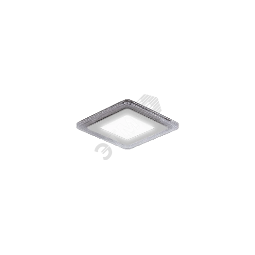 Светильник светодиодный встраиваемый ДВО-6+3 Вт 540 Лм 3000К Квадрат IP20 3 режима LED монтажный d120 мм 143х143хх31 мм 180-265 В Bubbles Gauss