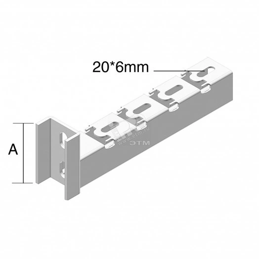 Консоль, высота - 80 мм, ширина - 350 мм, кратность - 1шт, HD - Оцинкованная сталь (методом горячего цинкования)