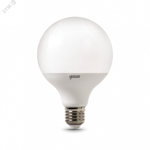 Лампа светодиодная LED 16 Вт 1480 Лм 3000К теплая Е27 G95 Black Gauss