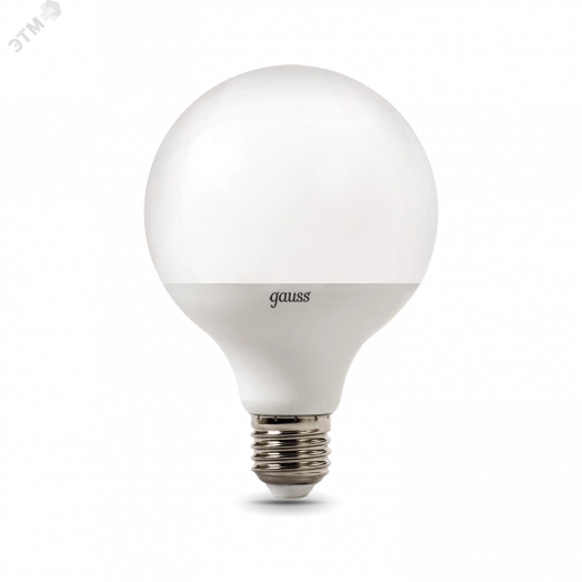 Лампа светодиодная LED 16 Вт 1480 Лм 3000К теплая Е27 G95 Black Gauss