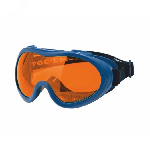 Очки защитные закрытые с непрямой вентиляцией ЗН55 SPARK StrongGlass (2-2 PC) (регулируемая наголовная лента, увеличенное понорамное стекло сферической формы,возможность ношение с коррегирующими очками, покрытие Strong Glass ,оранжевые, -5°C +55