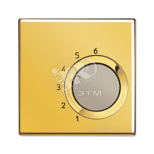 Крышка для регулятора температуры воздуха помещений  металл цвета золота