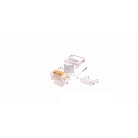 Коннектор RJ12/6P6C, Кат.3, 6мкд, многожил, неэкран., 100шт.