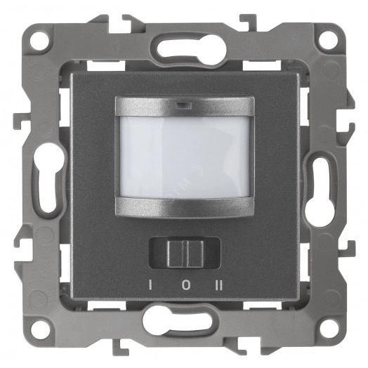 Датчик движения 2-проводной, 180-250В, 200Вт, Эра12, графит,12-4103-12