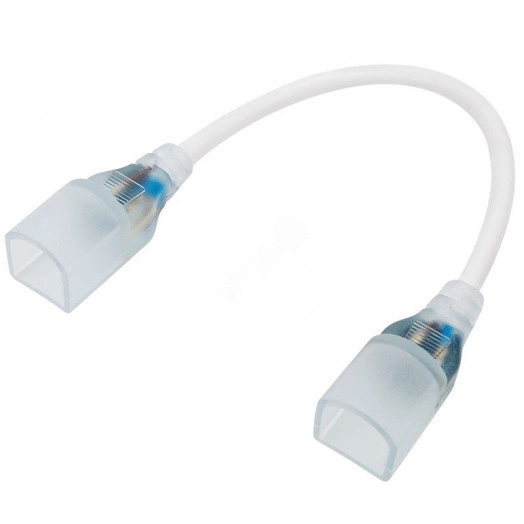 Коннектор профессиональный для гибкого неона формы D 16х16 мм, длина 20 см