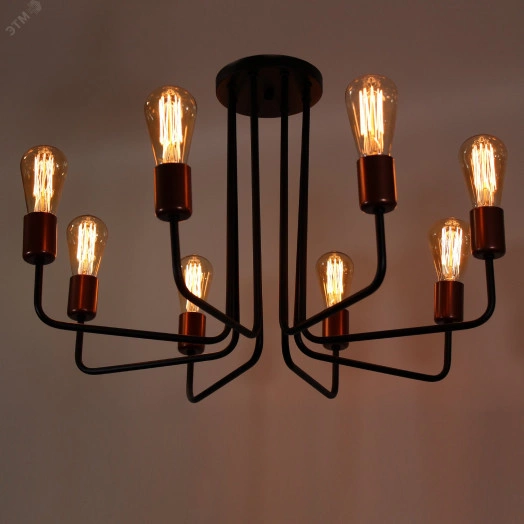 Светильник Сити 181 черн.медь НПБ 01-8х60-107 Е27 ИУ