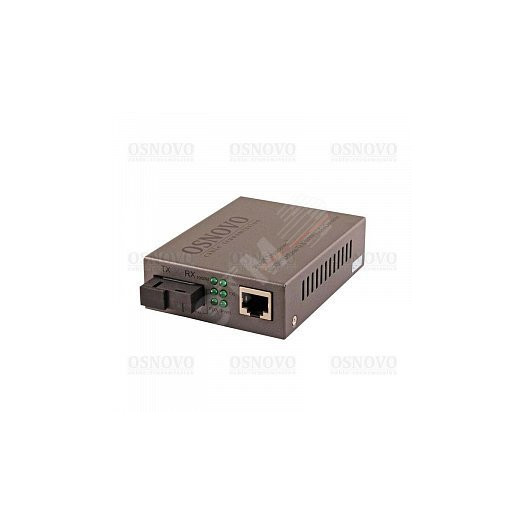 Медиаконвертер оптический 1хRJ45 10/100/1000 Мб/с, для кабеля до 20 км