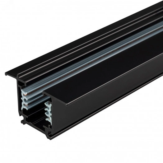 Трек встраиваемый LGD-4TR-TRACK-F-1000-BK-M (C) (ARL, IP20 Металл, 3 года)