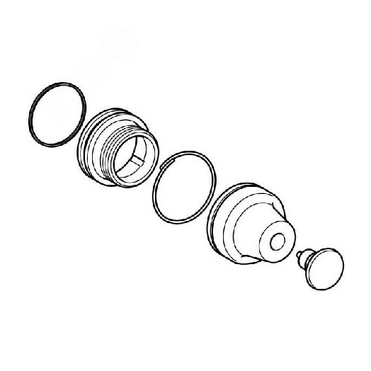 Головка кнопки черная