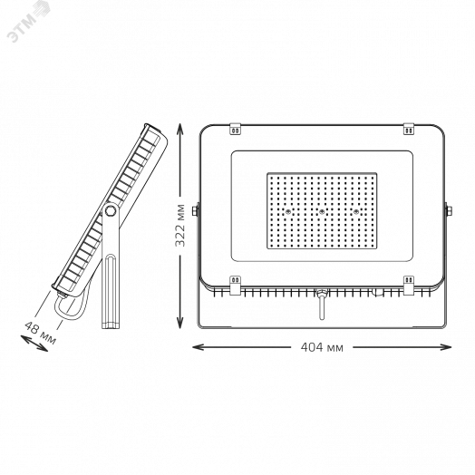 Прожектор светодиодный ДО-150 Вт 18000 Лм 6500К 175-265 В IP65 графитовый LED Qplus Gauss