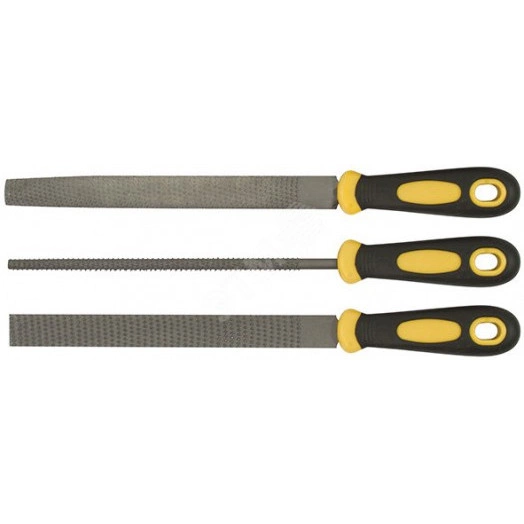 Рашпиль, прорезиненная ручка, полукруглый 200 мм