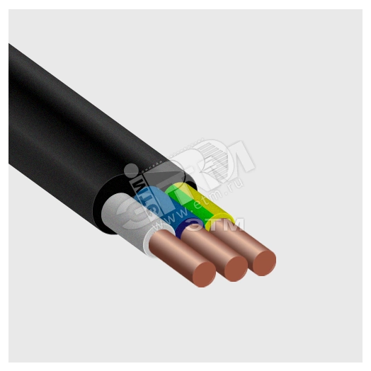 Кабель силовой ВВГнг(А)-LS 3х4ок(N.PE)-0.66 однопроволочный