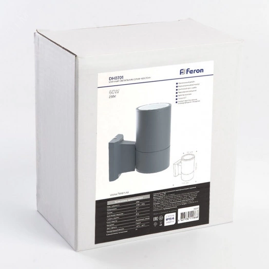 Светильник НБУ-60w Е27 IP54 серый