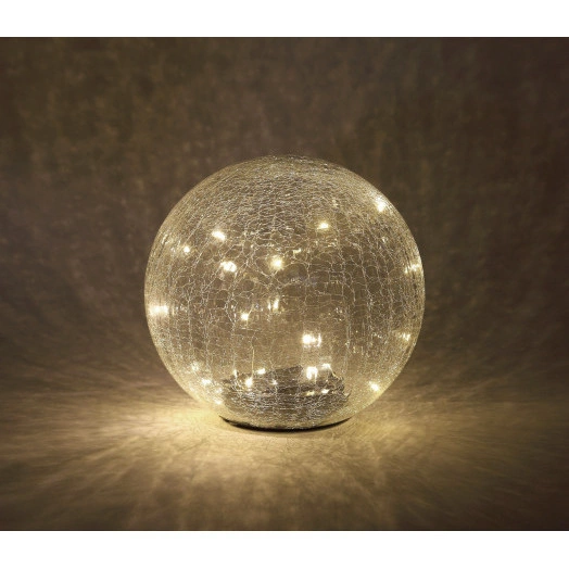 Садовый светильник Шар на солнечной батарее, 20 LED 20 cм ERASF08-25 ЭРА