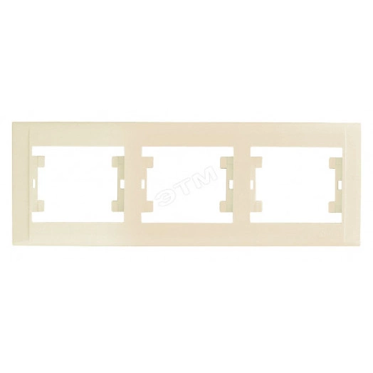 Defne крем рамка 3-х постовая