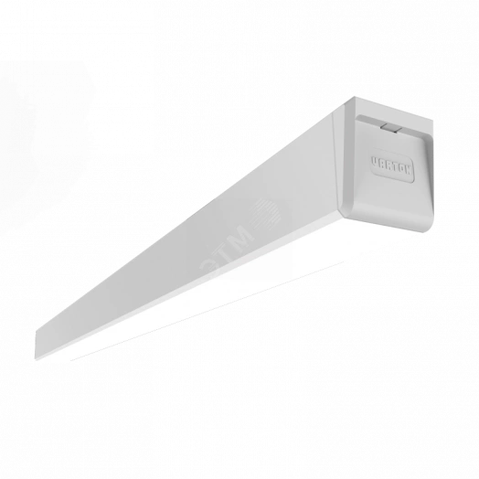 Светильник светодиодный ДПО/ДСО-45Вт IP40 4300Лм 3000К Q-80 1,2м 1188х80х80мм с рассеиват.опал DALI Вартон
