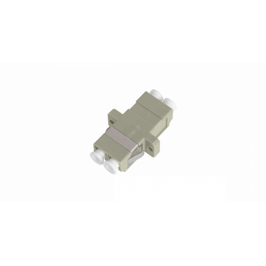 Адаптер оптический соединительный MM LC/UPC-LC/UPC двойной бежевый уп-ка