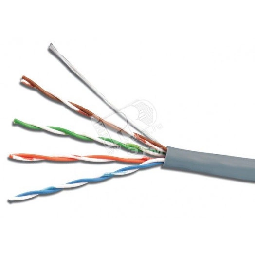Витая пара UTP 4 пары AWG 24 категория 5е внутренняя Cu Standart проект