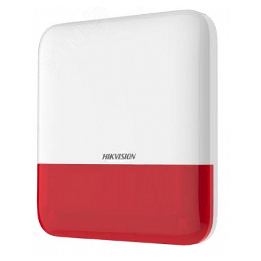 Оповещатель уличный беспроводной (красный индикатор) AX PRO DS-PS1-E-WE Red