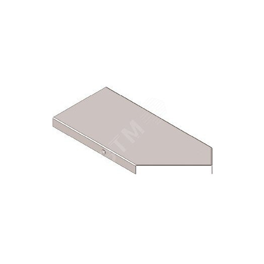 Крышка к угловому лотку замковому КЛУЗ 100-135 УT1,5 поворот на 135, оцинкованный лист(толщина покрытия 10 -18 мкм) S1,0