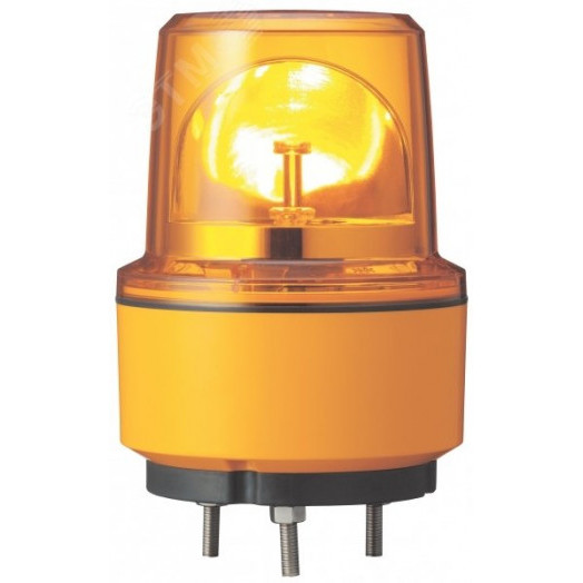 Лампа маячок вращающаяся оранжевый 24В DC 130 мм