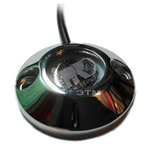 Cчитыватель антивандальный, накладной Touch Memory(хром). Имеет подсветку по контуру центрального   контакта (красный цвет). Подсветка работает от 3В,5В, 12В (встроенный резистор).