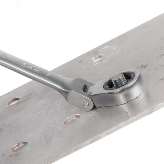 Ключ комбинированный трещоточный с шарниром 15мм Ключ гаечный комбинированный трещоточный