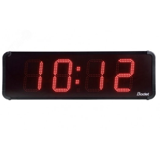 Часы уличные цифровые HMT LED 15 IP54, удароустойчивое стекло, часы/минуты, дата, температура (датчик опция), прямой и обратный отсчёт, цвет цифр - красный, высота цифр 15 см, синхронизация FI, DCF, GPS, автономная, 110/230В