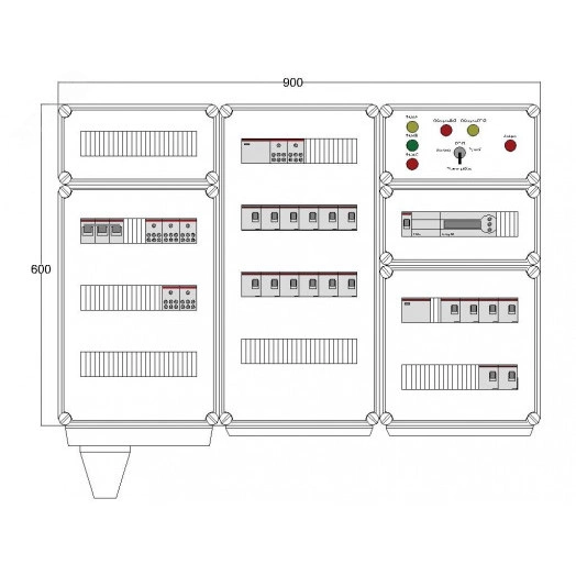 Щит управления электрообогревом DEVIBOX HR 18x2800 D850 (в комплекте с терморегулятором)
