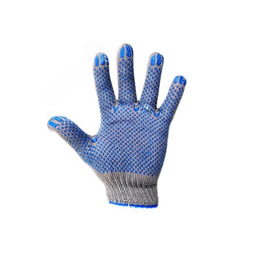 Перчатки х/б с покрытием ПВХ ('Актив') 3 нити, 32-34 г