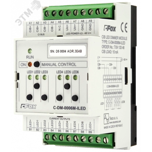 Диммер C-DM-0006M ILED C-DM-0006M ILED: CIB, 6 каналов диммирования LED чипов