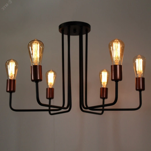 Светильник Сити 161 черн.медь НПБ 01-6х60-113 Е27 ИУ