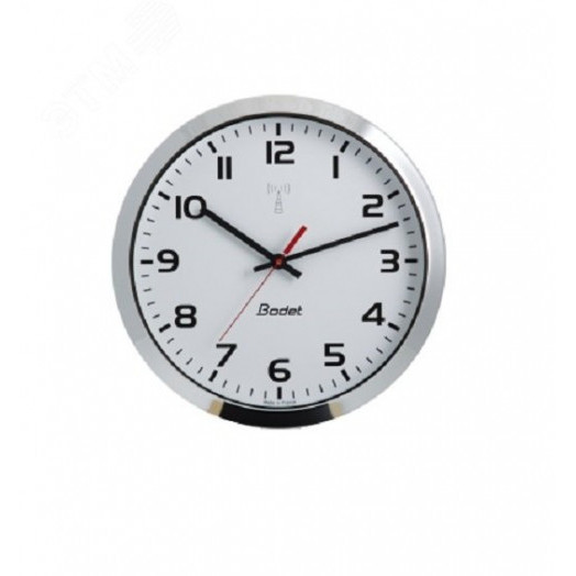 Часы аналоговые вторичные Profil 930 (часы/мин), высота цифр 30 см, циферблат - арабские цифры, цвет корпуса хромированный, синхронизация AFNOR, TBT (6-24В)