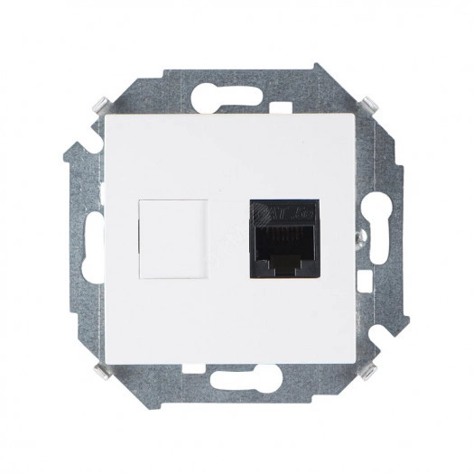 Simon15 Розетка компьютерная RJ45 категория 5е    AMP белый