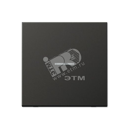 Клавиша 1-я для выключателей и кнопок  с окошком для подсветки. Серия LS990  Материал- металл  Цвет- антрацит