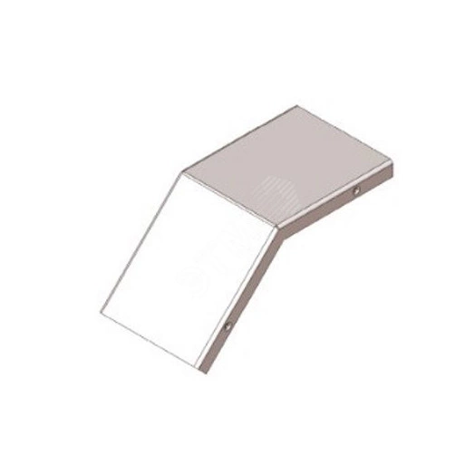 Крышка лотка замкового КЛСЗ 100х100-45 УХЛ1 для поворота трассы вниз на 45, оцинкованный лист(толщина покрытия 10 -18 мкм) S1,0